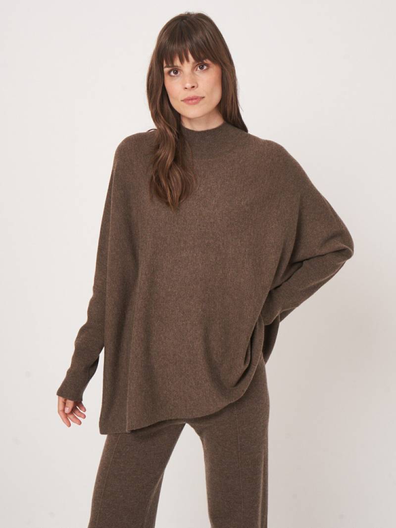Oversized Poncho-Pullover aus Kaschmir-Mix von REPEAT cashmere