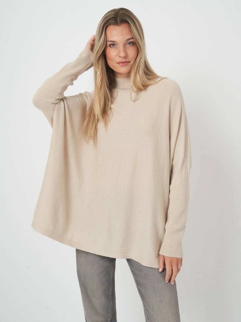 Oversized Poncho-Pullover aus Kaschmir-Mix von REPEAT cashmere