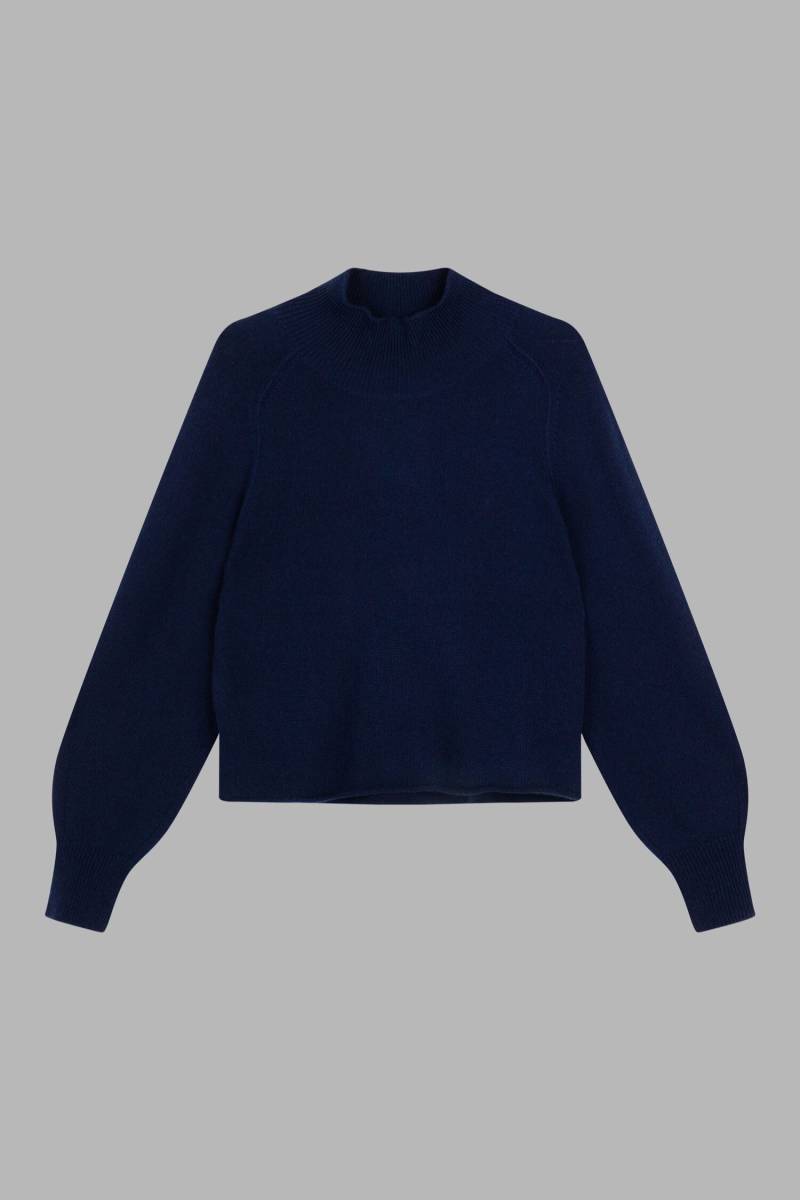 Puffärmel-Pullover mit Stehkragen aus Bio-Kaschmir von REPEAT cashmere