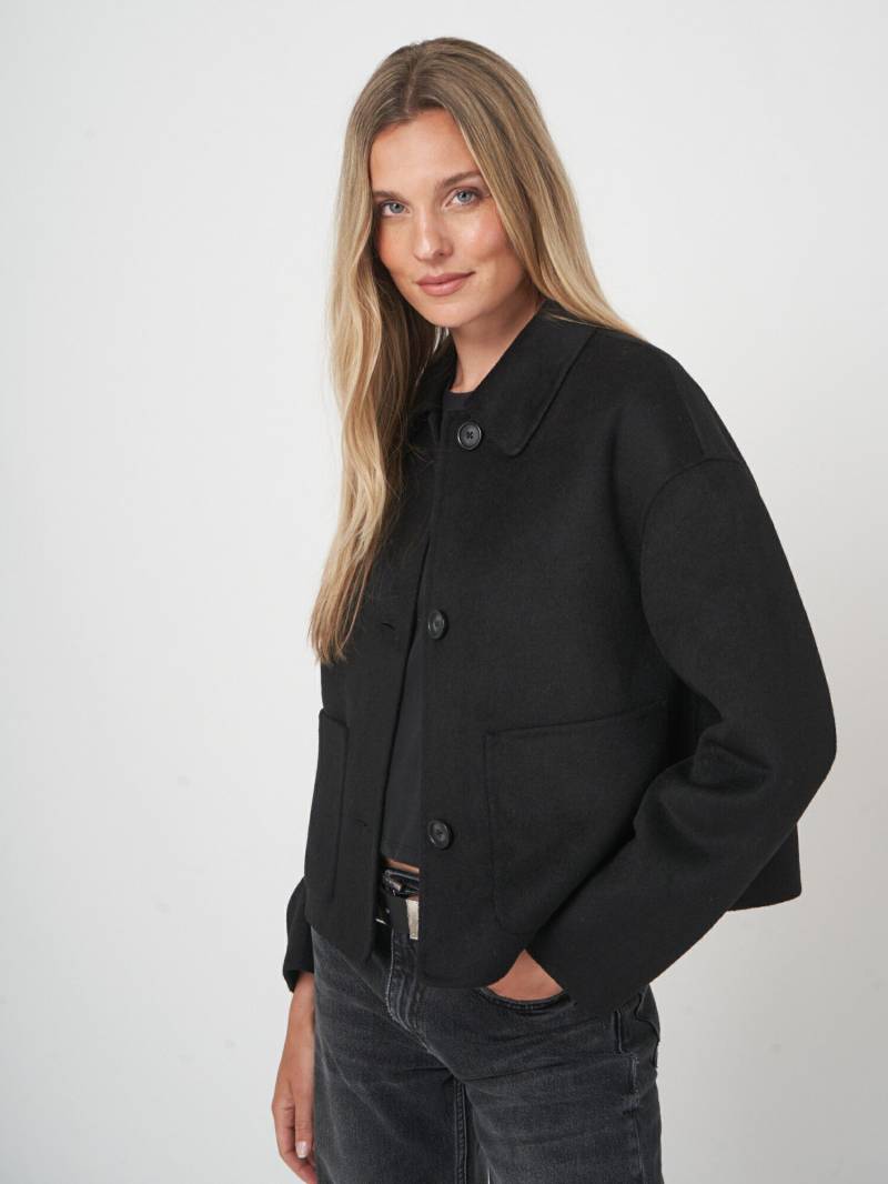 REPEAT Kurzmantel aus Wollmischung von REPEAT cashmere