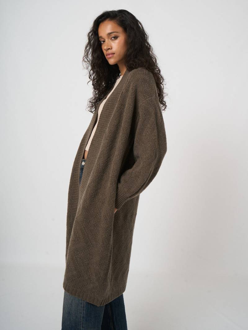 REPEAT Limited Edition - offener Cardigan mit Puffärmeln von REPEAT cashmere