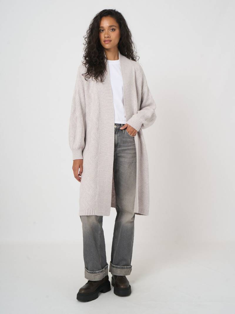 REPEAT Limited Edition - offener Cardigan mit Puffärmeln von REPEAT cashmere