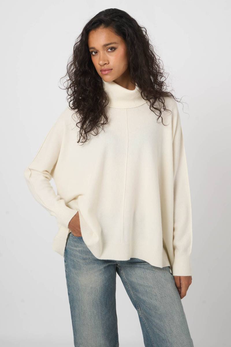 Rollkragenpullover mit A-Linie aus Bio-Kaschmir von REPEAT cashmere