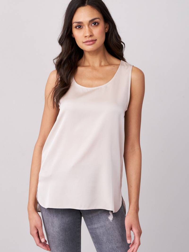 Seidentop mit Rundhalsausschnitt von REPEAT cashmere