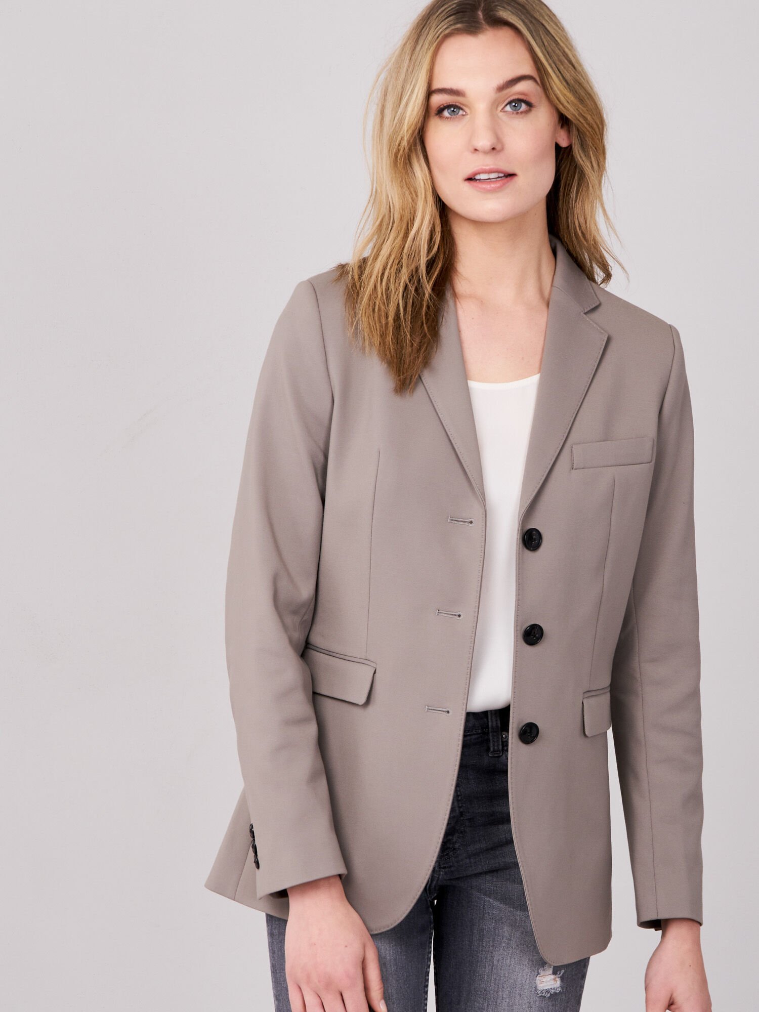 Taillierter Blazer aus Baumwollmischung von REPEAT cashmere