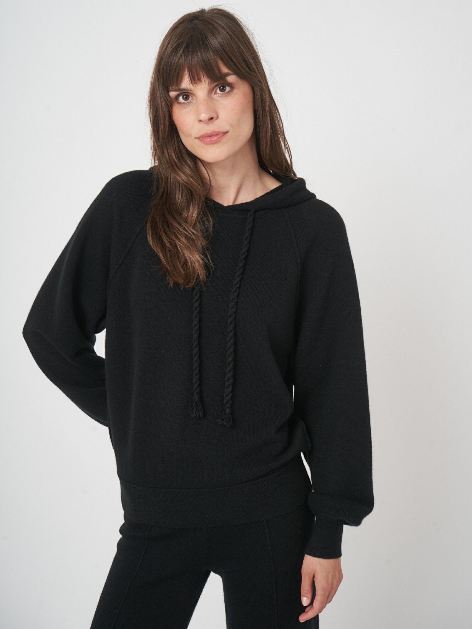 Terry-Strick-Hoodie aus Kaschmir-Mix von REPEAT cashmere
