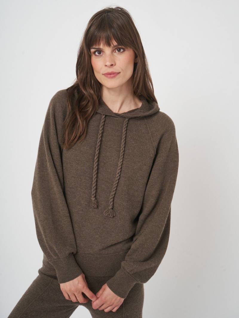 Terry-Strick-Hoodie aus Kaschmir-Mix von REPEAT cashmere