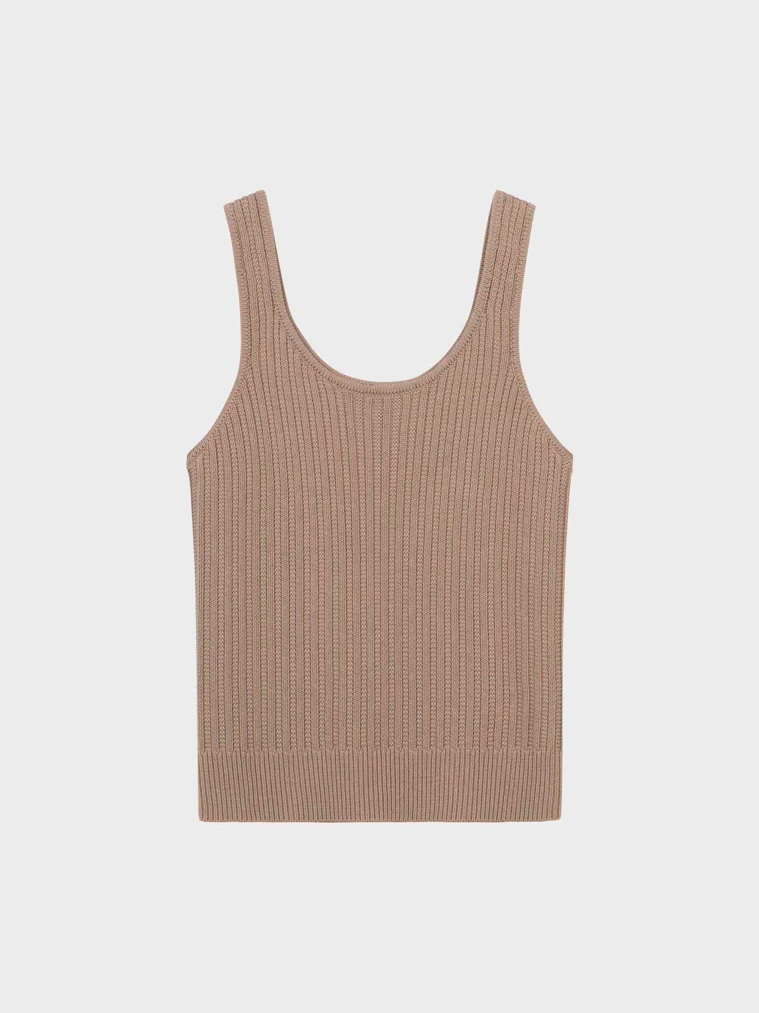 Texturierter Stricktop aus Baumwolle von REPEAT cashmere