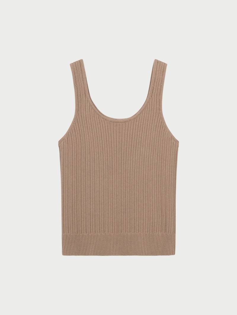 Texturierter Stricktop aus Baumwolle von REPEAT cashmere