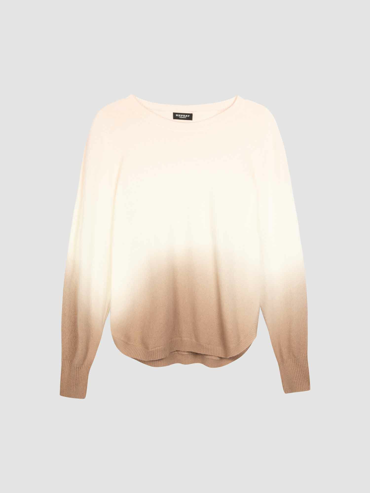 Tie-Dye-Kaschmir-Pullover mit rundem Saum von REPEAT cashmere