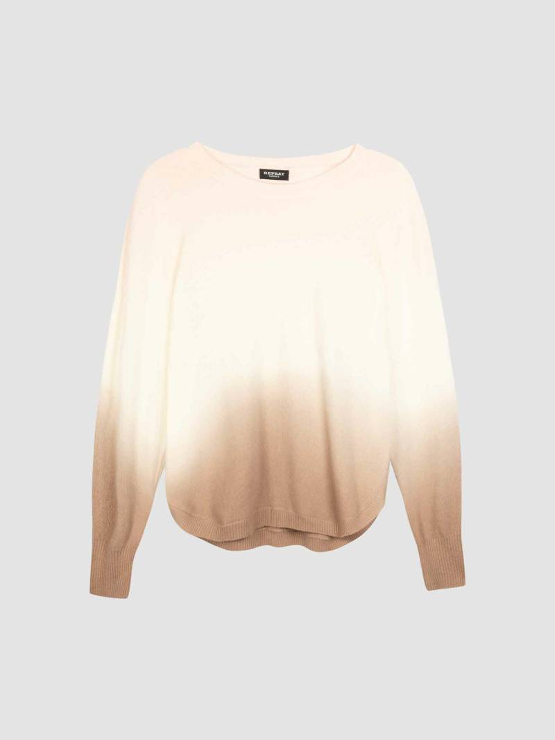 Tie-Dye-Kaschmir-Pullover mit rundem Saum von REPEAT cashmere