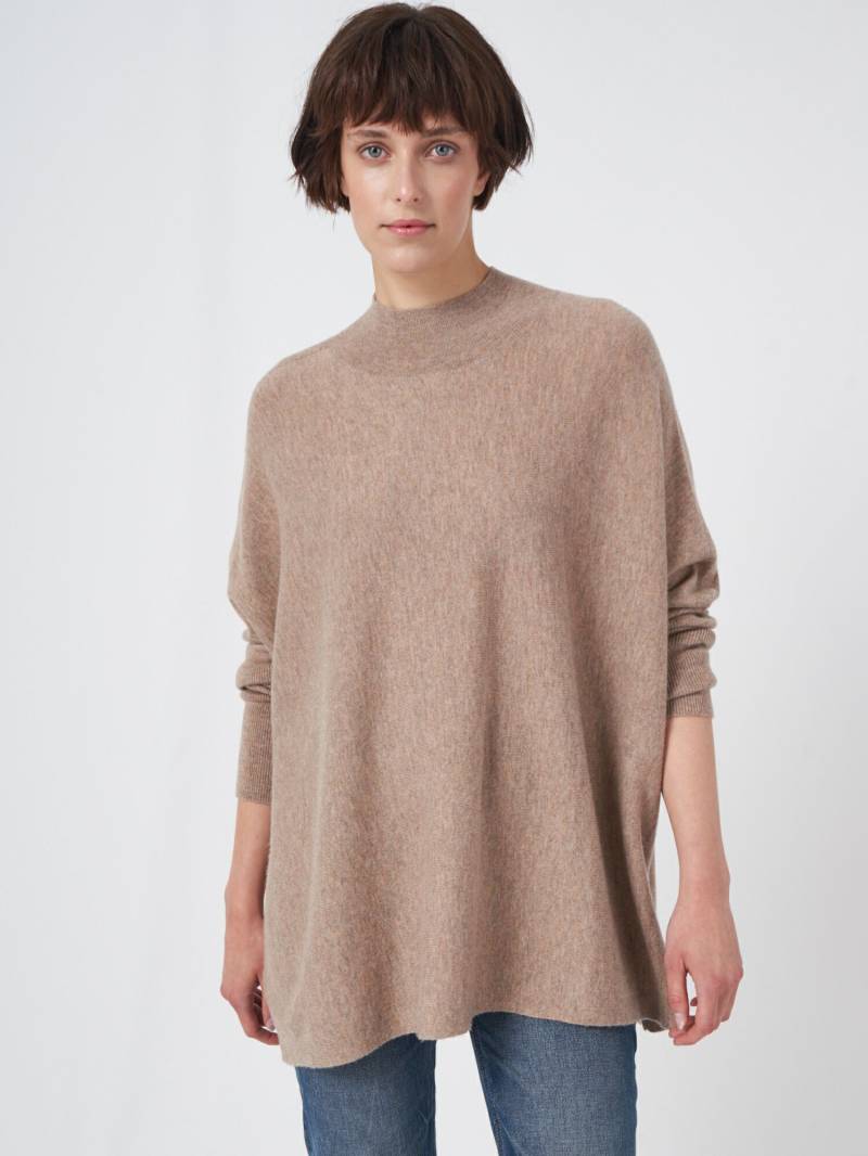 Übergroßer Feinstrick-Poncho-Pullover aus Kaschmirmischung von REPEAT cashmere