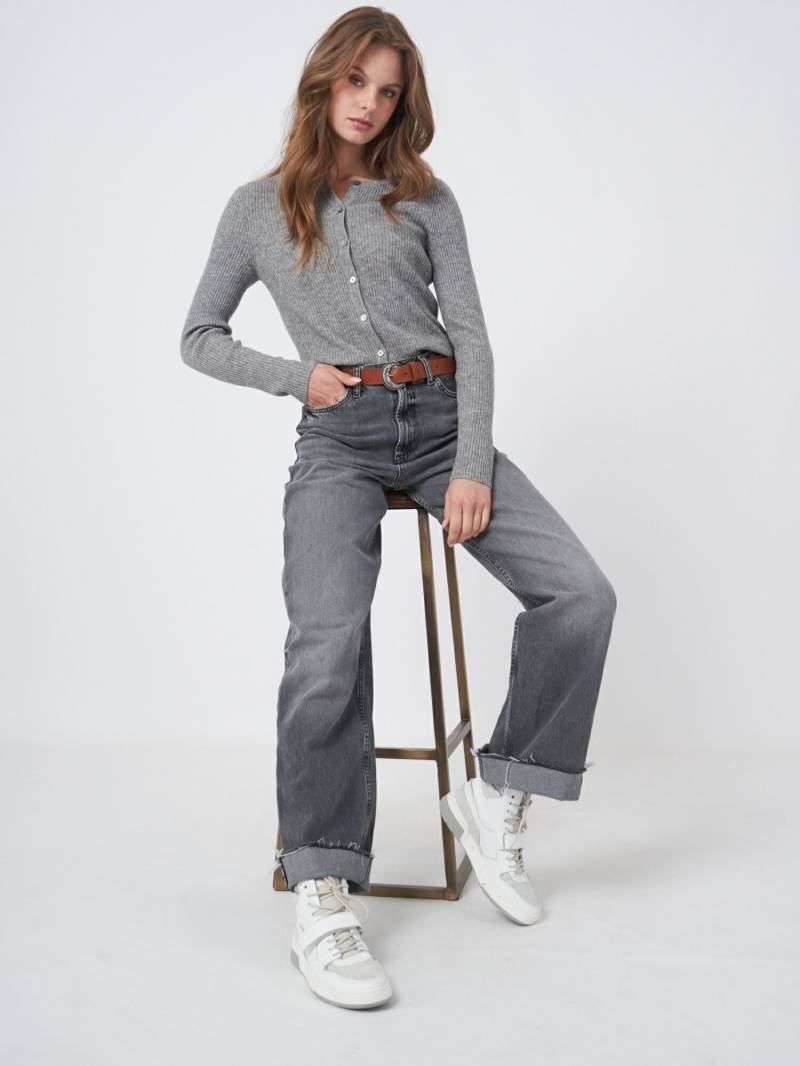 gerippter Strickjacke aus Kaschmir-Mischung von REPEAT cashmere