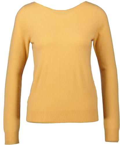 REPEAT Damen Pullover aus Kaschmir safrangelb (DE/NL/SE/PL, Numerisch, 40, Regular, Regular, 1307 safrangelb) von REPEAT