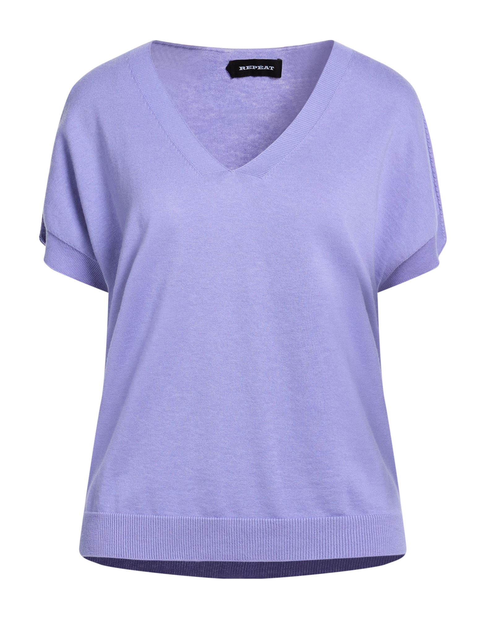 REPEAT Pullover Damen Violett von REPEAT