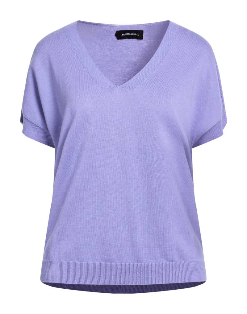 REPEAT Pullover Damen Violett von REPEAT