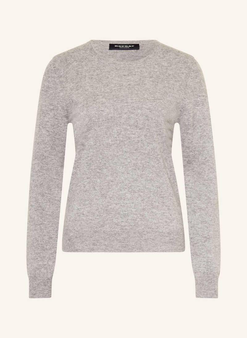 Repeat Cashmere-Pullover grau von REPEAT