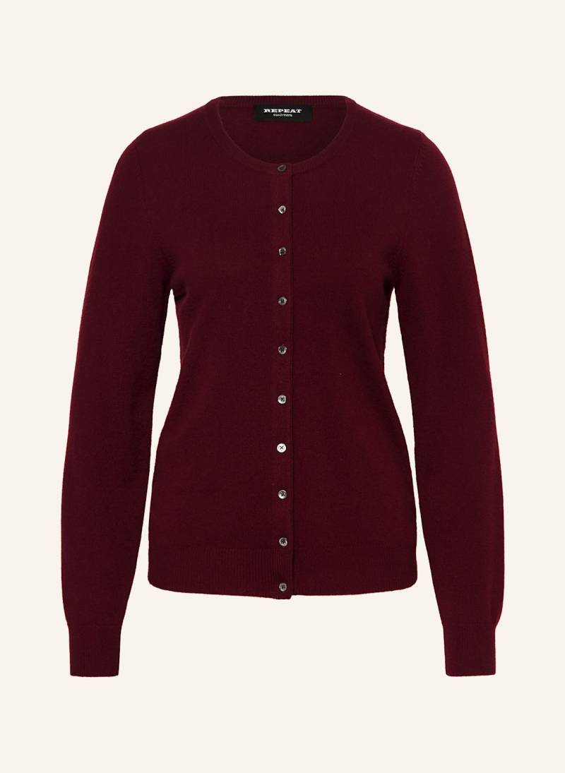 Repeat Strickjacke Aus Cashmere rot von REPEAT
