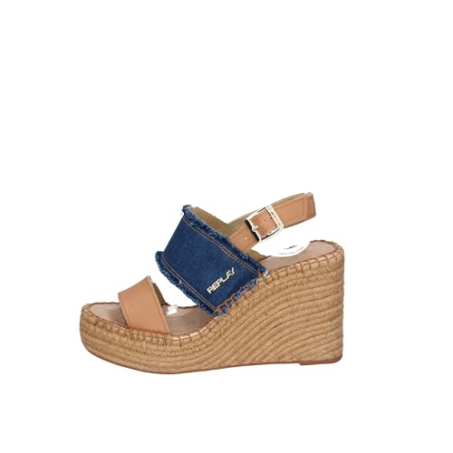 REPLAY Damen JESS DOUBLE Plattform, 220 DENIM, 39 EU von Replay