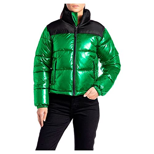 REPLAY Damen W7719 Jacke, 864 Emerald Green, XS von REPLAY