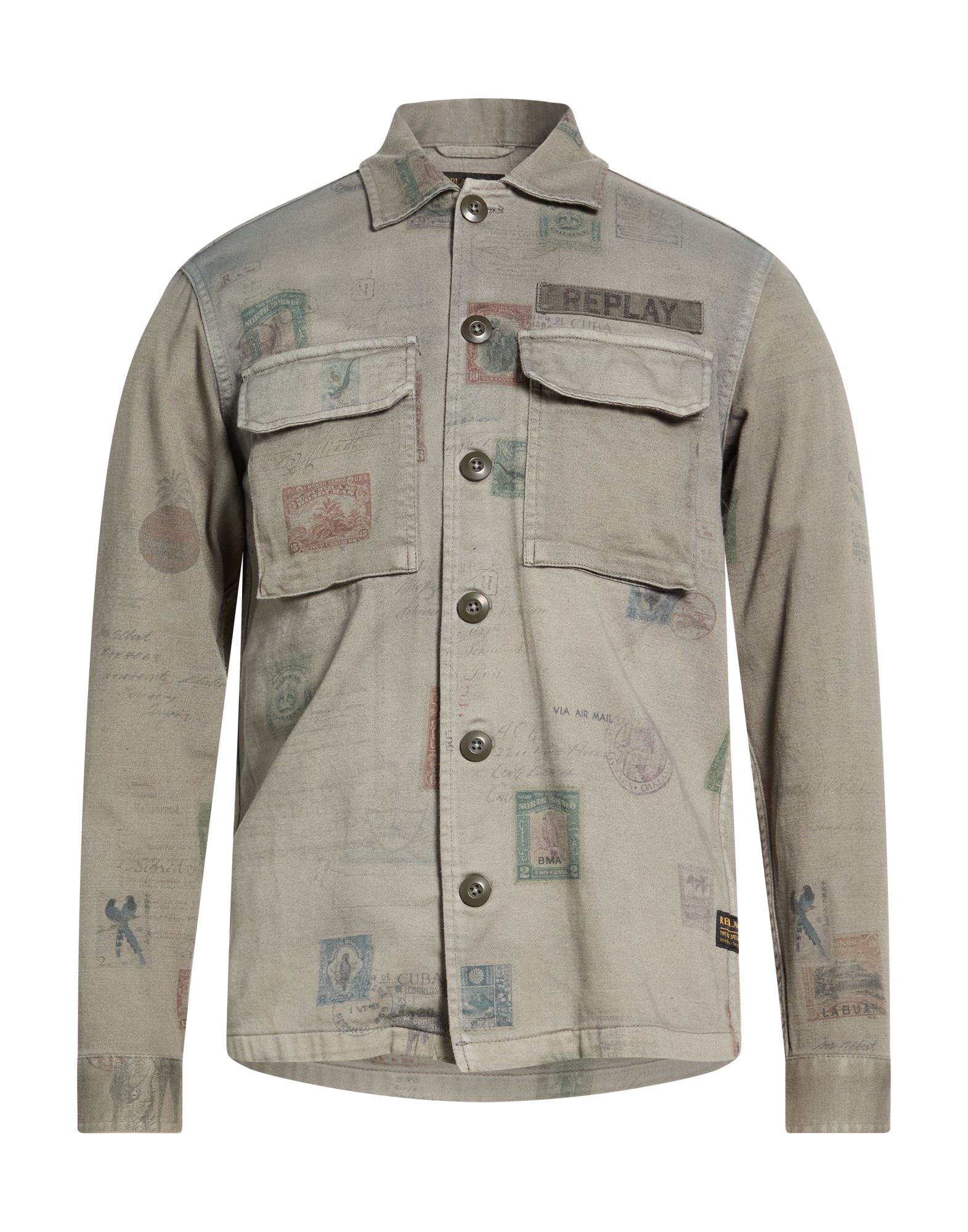 REPLAY Hemd Herren Militärgrün von REPLAY