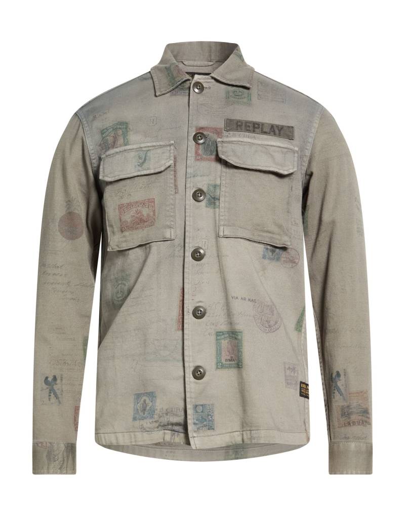 REPLAY Hemd Herren Militärgrün von REPLAY