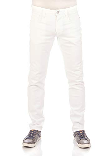 REPLAY Herren Anbass Jeans, Weiß (001 White), 30W / 30L von Replay
