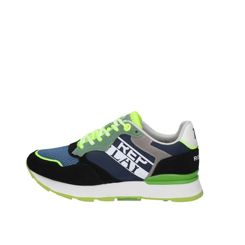 REPLAY Herren Arthur Multi Sneaker, 040 Navy, 40 EU von Replay
