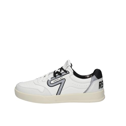 REPLAY Herren OYZONE Union Sneaker, 062 White Black, 40 EU von Replay