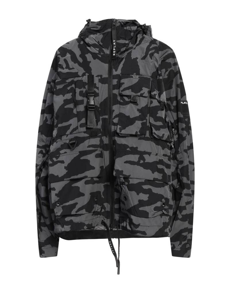 REPLAY Jacke & Anorak Damen Grau von REPLAY