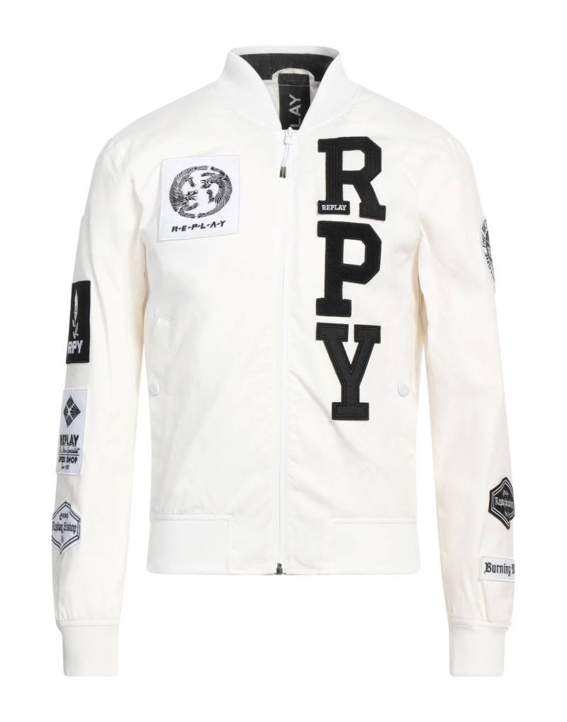 REPLAY Jacke & Anorak Herren Weiß von REPLAY