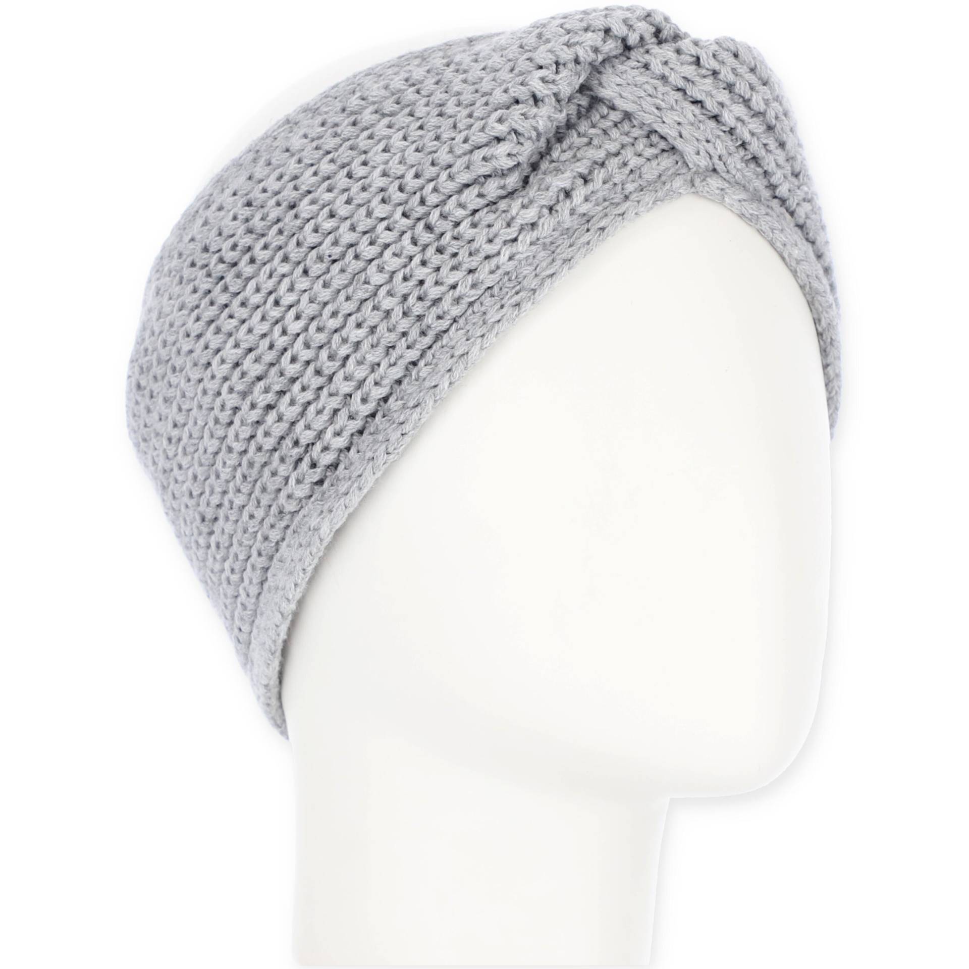 Halsüberkopf Accessoires - Stirnband Rippe Fleece silber - Gr. - OS von Halsüberkopf Accessoires