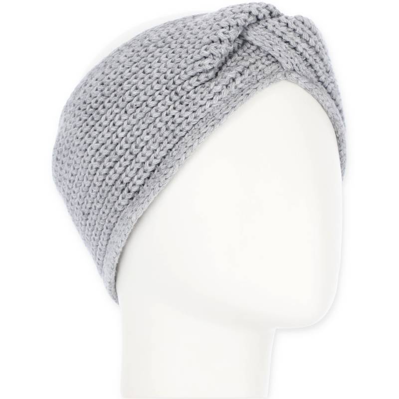 Halsüberkopf Accessoires - Stirnband Rippe Fleece silber - Gr. - OS von Halsüberkopf Accessoires