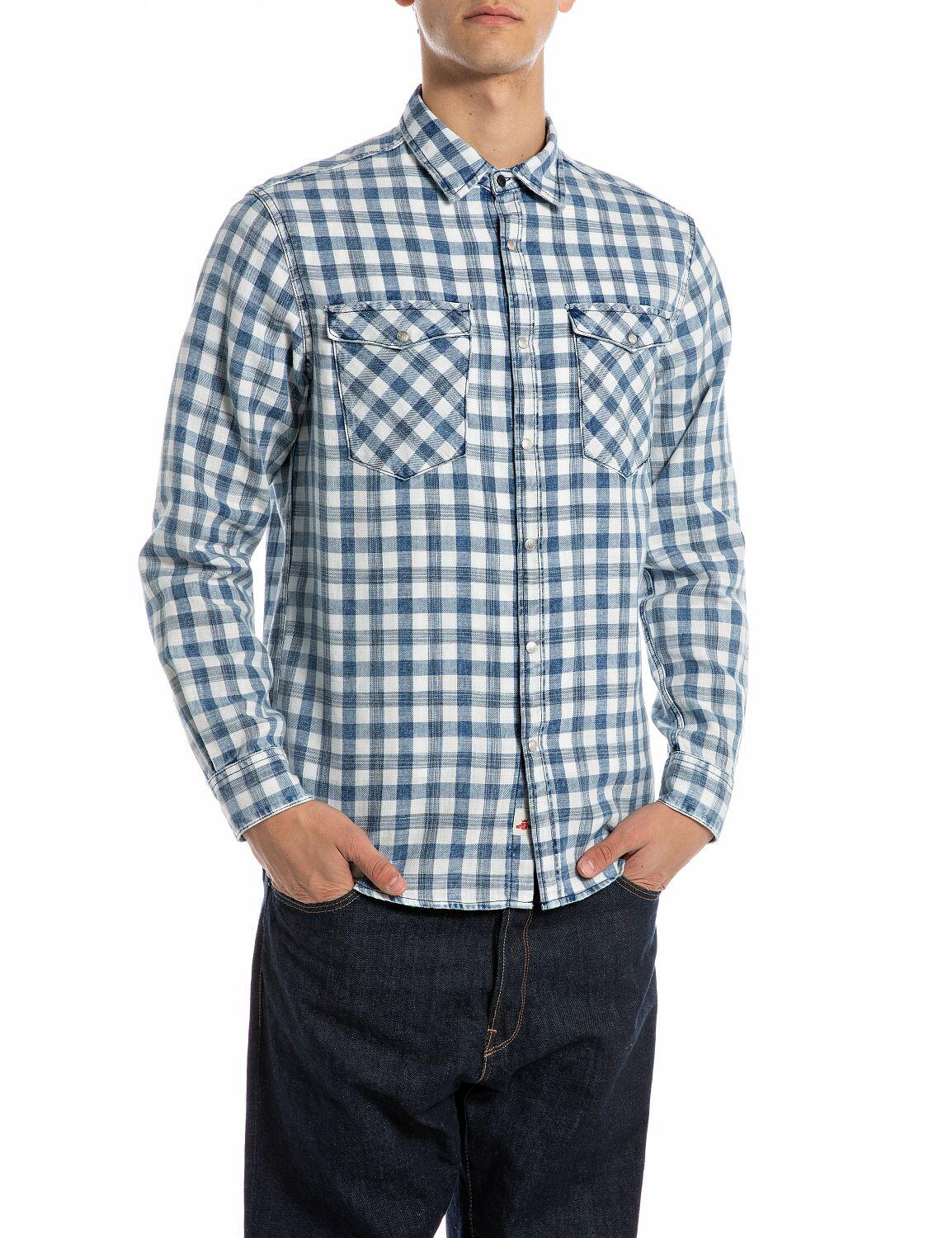 REPLAY - M4151 .000.52822 lt indigo/natural white - Gr. - L von REPLAY