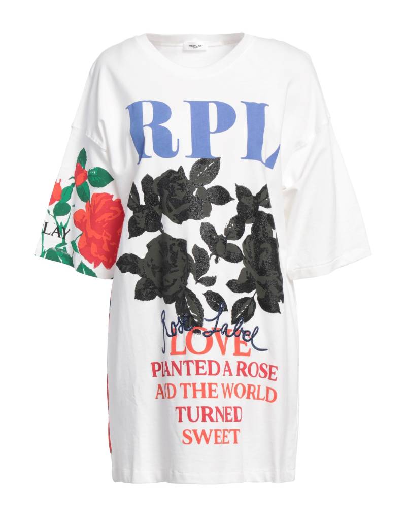 REPLAY Mini-kleid Damen Off white von REPLAY