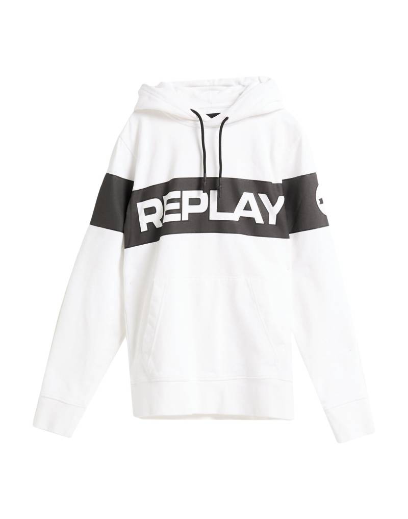 REPLAY Sweatshirt Herren Weiß von REPLAY