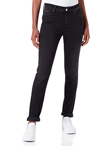 Replay Damen Jeans Luzien Skinny-Fit Hyperflex Hyper Cloud mit Stretch, Schwarz (Black 098), 24W / 28L von REPLAY