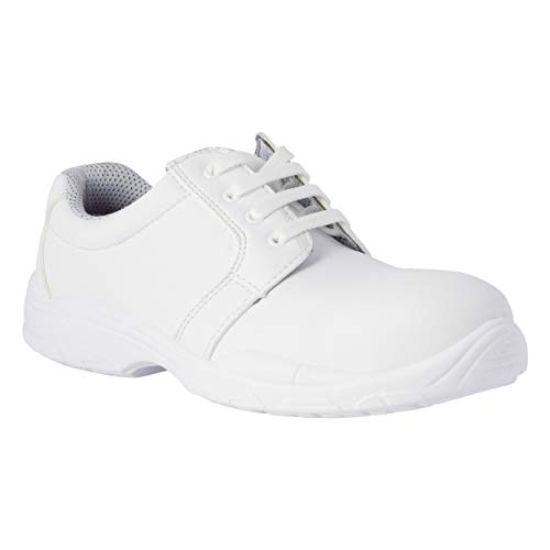 REPOSA Unisex Work Holzschuh, Weiß, 35 EU von REPOSA