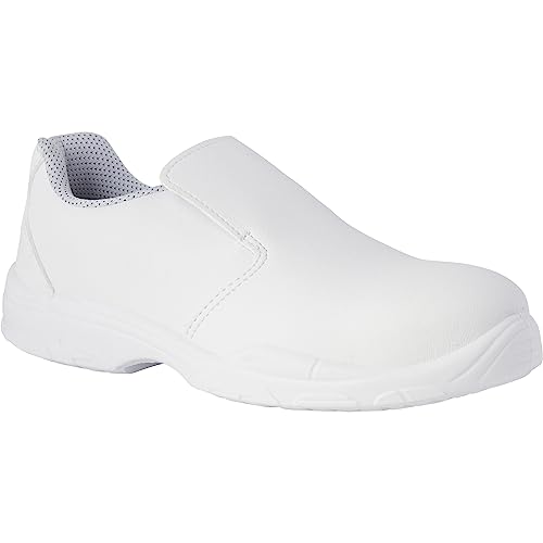 REPOSA Krankenschwester Arbeitsschuhe, mit Zehenschutzkappe, Mikrofasermaterial, mit anatomischen und atmungsaktiven Sohlen, Farbe weiß, Größe 41 EU REPOSA Krankenschwester Arbeitsschuhe, mit Zehenschutzkappe, Mikrofasermaterial, mit anatomischen und atmungsaktiven Sohlen, Farbe weiß, Größe 41 EU von REPOSA