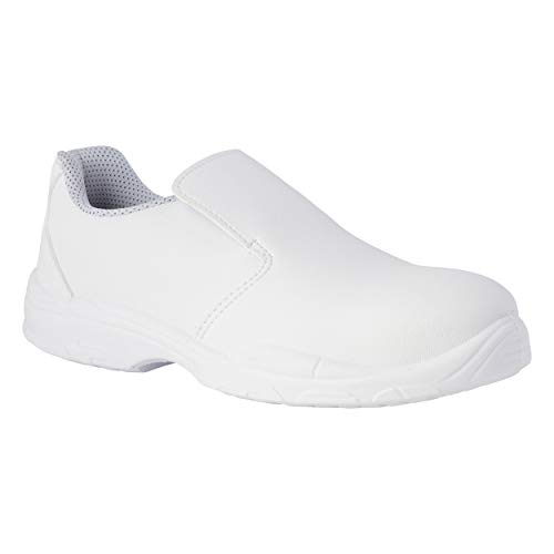 REPOSA Unisex Nurse Holzschuh, Weiß, 43 EU von REPOSA