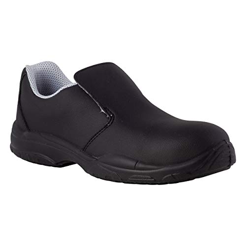 REPOSA Unisex Nurse Holzschuh, Schwarz, 46 EU von REPOSA