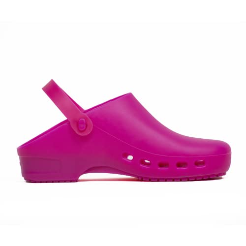 REPOSA Unisex Eco Clogs und Federn, Fuchsia, 40/41 EU von REPOSA