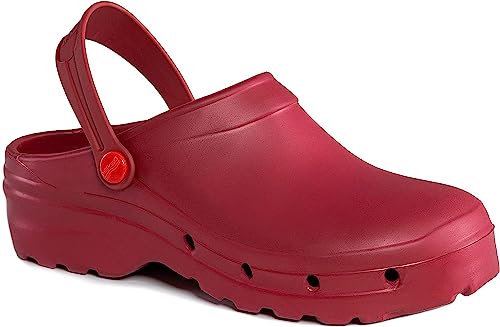 REPOSA Unisex Light Shock Damen-Clogs aus Eva Medizinischer Arbeitsschuh, Bordeaux, 37 EU von REPOSA