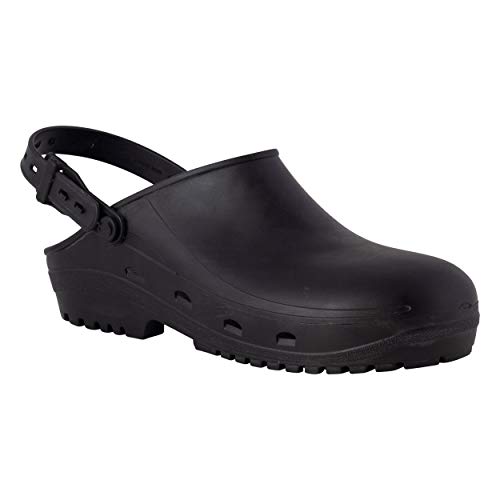 REPOSA Unisex Max Professionelle Clogs für die Arbeit, Schwarz, 48 EU REPOSA Unisex Max Professionelle Clogs für die Arbeit, Schwarz, 48 EU von REPOSA