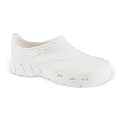 REPOSA Unisex Scarpetta-Scarpe Sanitarie Donna E Uomo In Gomma Con Chiusura Tallone E Solette Schuh für Medizinisches Fachpersonal, Weiß, 36 EU REPOSA Unisex Scarpetta-Scarpe Sanitarie Donna E Uomo In Gomma Con Chiusura Tallone E Solette Schuh für Medizinisches Fachpersonal, Weiß, 36 EU von REPOSA