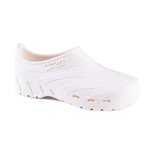 REPOSA Unisex smart Schuh für Medizinisches Fachpersonal, Bianco, 38 EU von REPOSA