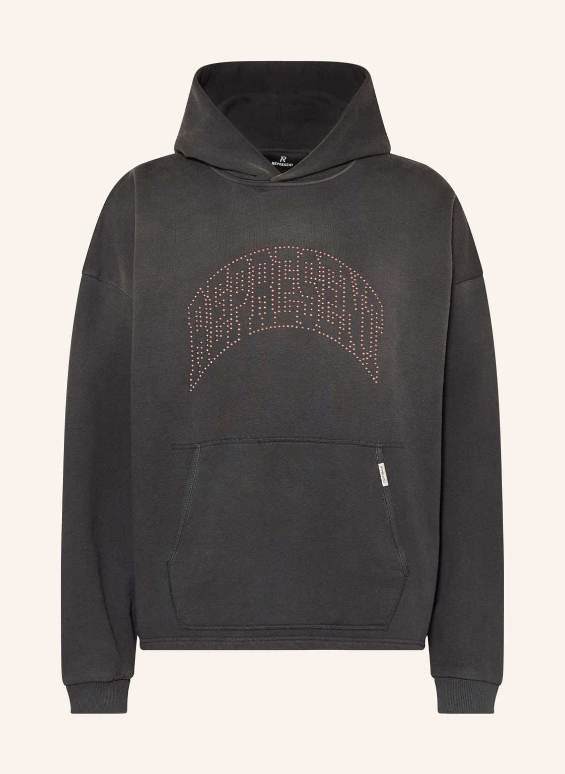 Represent Hoodie Mit Nieten schwarz von REPRESENT
