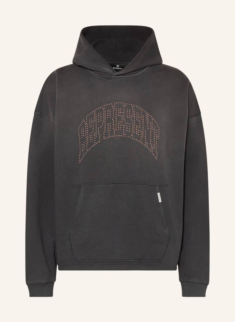 Represent Hoodie Mit Nieten schwarz von REPRESENT