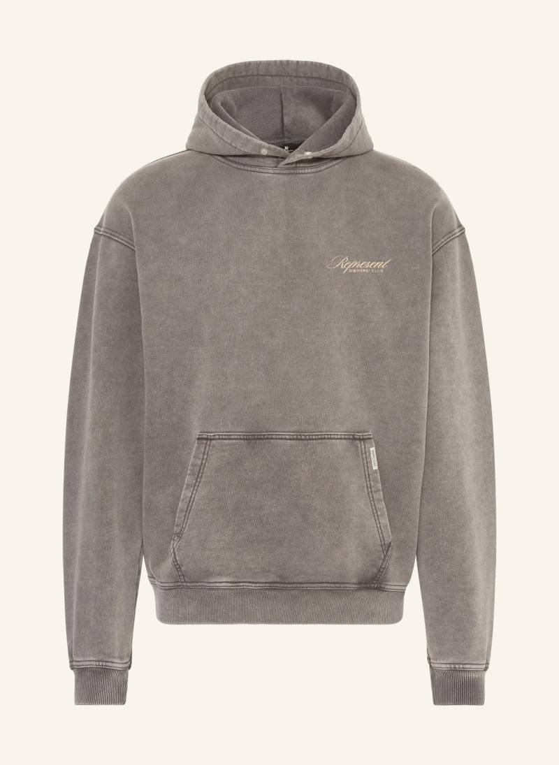 Represent Hoodie grau von REPRESENT