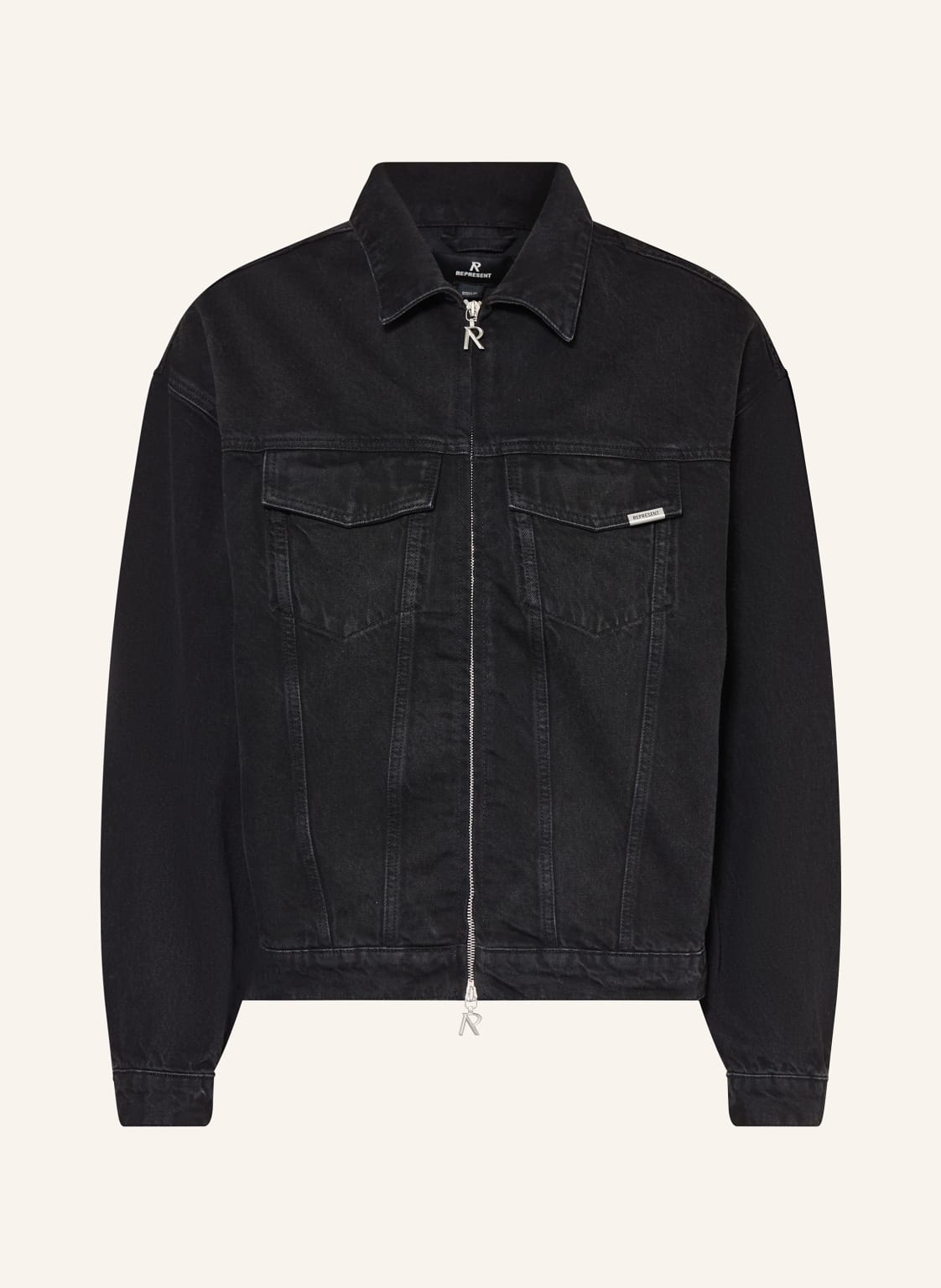 Represent Jeansjacke schwarz von REPRESENT